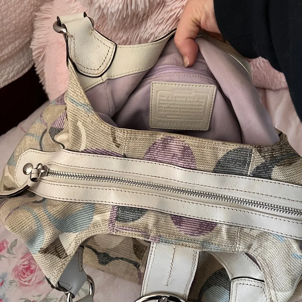 Coach Beige and Brown Women's Bag - Picture 7 of 12